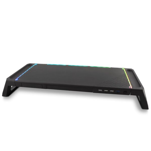 SOPORTE ELEVADOR PARA MONITORES  DEEPGAMING DG-MOB-06 NEGRO 4USB RGB
