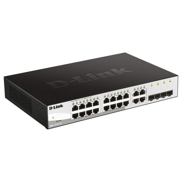 SWITCH D-LINK 16P DGS-1210-16/E 10/100/1000 4PCb1000BaseT/SFP LAYER2 SMARTIII