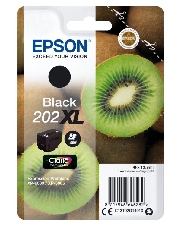 TINTA EPSON 202XL ORI NEGRO C13T02G14010