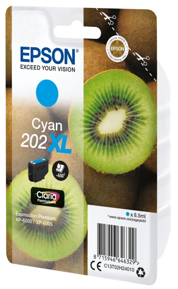 TINTA EPSON 202XL ORI CIAN C13T02H24010