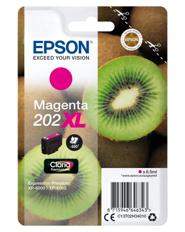 TINTA EPSON 202XL ORI MAGENTA C13T02H34010