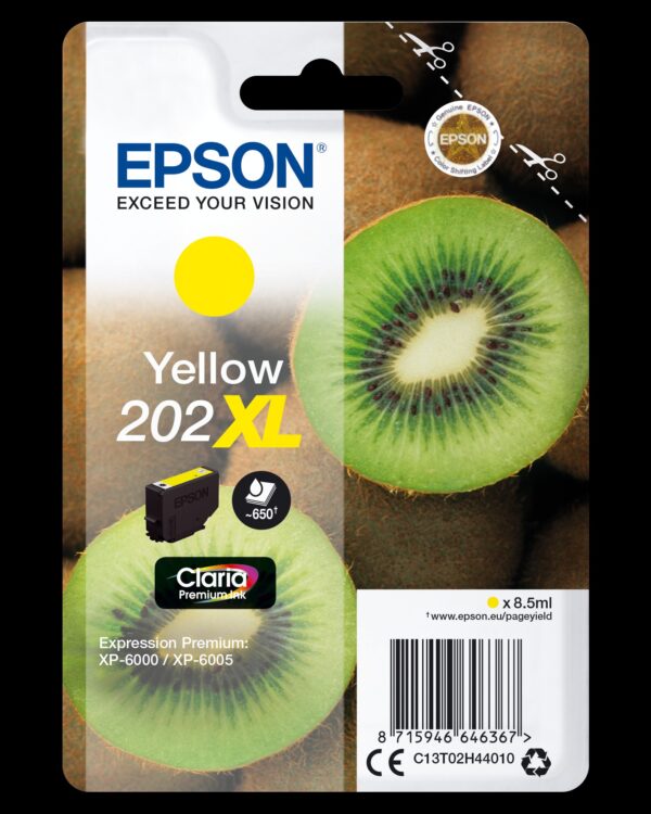 TINTA EPSON 202XL ORI AMARILLO C13T02H44010