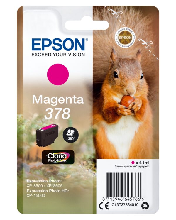 TINTA EPSON 378 ORI MAGENTA C13T37834010