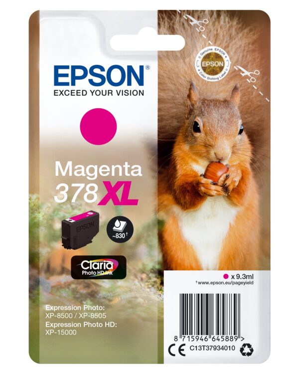 TINTA EPSON 378XL ORI MAGENTA C13T37934010