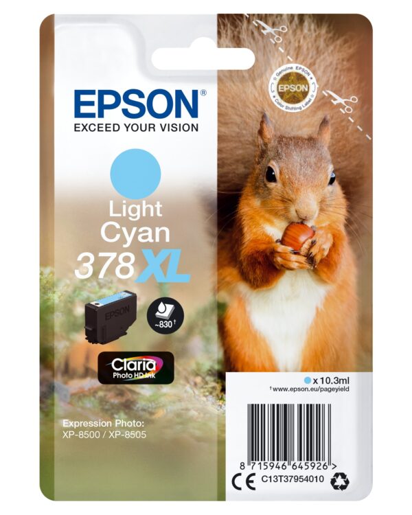 TINTA EPSON 378XL ORI CIAN CLARO C13T37954010