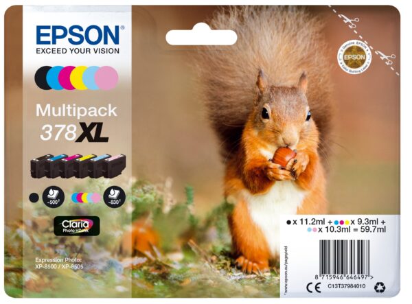 TINTA EPSON 378XL ORI MULTIPACK C13T37984010