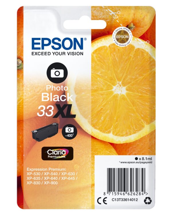 TINTA EPSON 33XL ORI NEGRO PHOTO C13T33614012