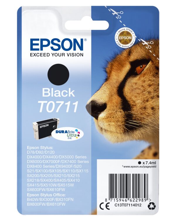 TINTA EPSON T0711 ORI NEGRO C13T07114012