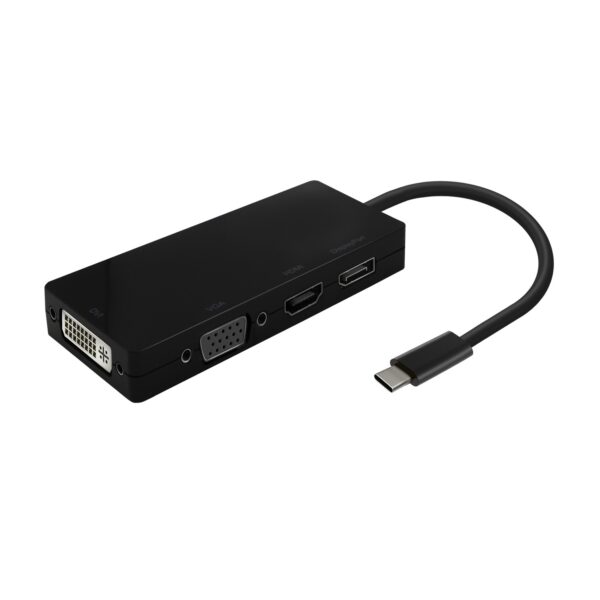 CONVERSOR USB-CM A -DPH-DVIH-HDMIH-VGAH NEGRO 15CM AISENS A109-0679