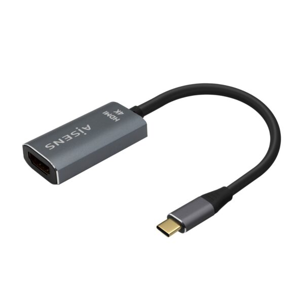 CONVERSOR USB-C A HDMI 4K60HZ USB-CM-HDMIH ALUMINIO GRIS 15CM AISENS A109-0683