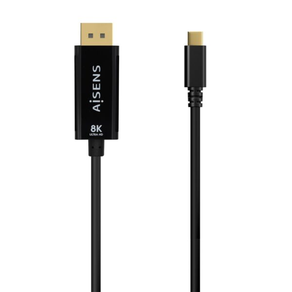 CABLE CONVERSOR USB-C A DISPLAYPORT 8K60HZ USBCM-DPM NEGRO 1.8M AISENS A109-0689