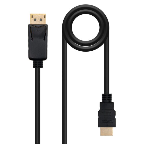 CABLE CONVERSOR DP A HDMI DP/M-HDMI/M NEGRO 10 M NANOCABLE 10.15.4310