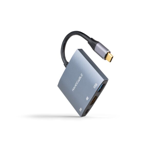 CONVERSOR USB-C A HDMI/H-USB3.0/H-USB-C PD/H 15 CM NANOCABLE 10.16.4306