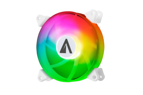 VENTILADOR CAJA ADICIONAL 12 ABYSM GAMING ARCLIGHT ARGB WHITE SILENCE AB831104