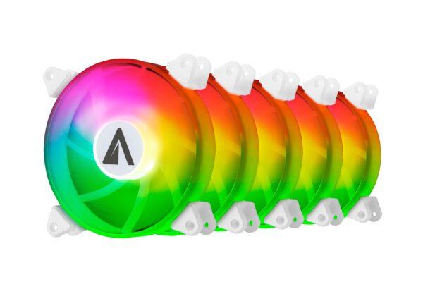 VENTILADOR CAJA ADICIONAL 12 ABYSM GAMING ARCLIGHT ARGB PACK5 CONTROL AB831106