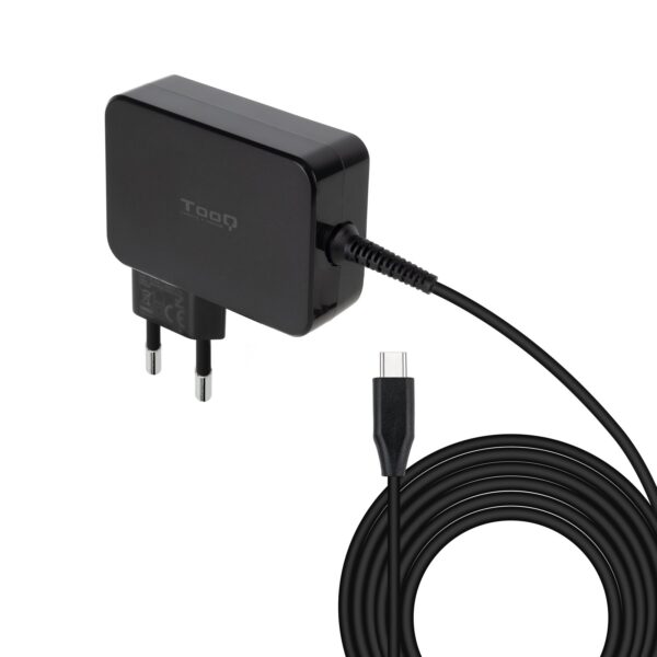 CARGADOR PORTATIL 90W TOOQ GAN USB-C PD NEGRO TQLC-USBCGAN90PDA