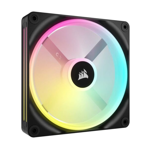 VENTILADOR CAJA ADICIONAL 14X14 CORSAIR QX140 ICUE LINK RGB NEGRO STARTER KIT 2U