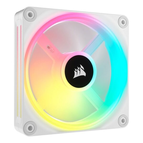 VENTILADOR CAJA ADICIONAL 12X12 CORSAIR QX120 ICUE LINK RGB WHITE EXPANSION KIT