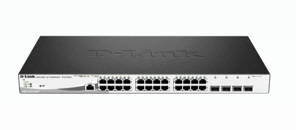 SWITCH D-LINK 24P DGS-1210-28MP/E 10/100/100(POE)+ 4 GIGABIT SFP SOBREMESA