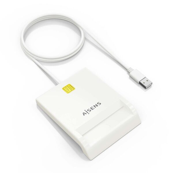 LECTOR DE TARJETA INTELIGENTE DNI BLANCO AISENS ASCR-SN07-W