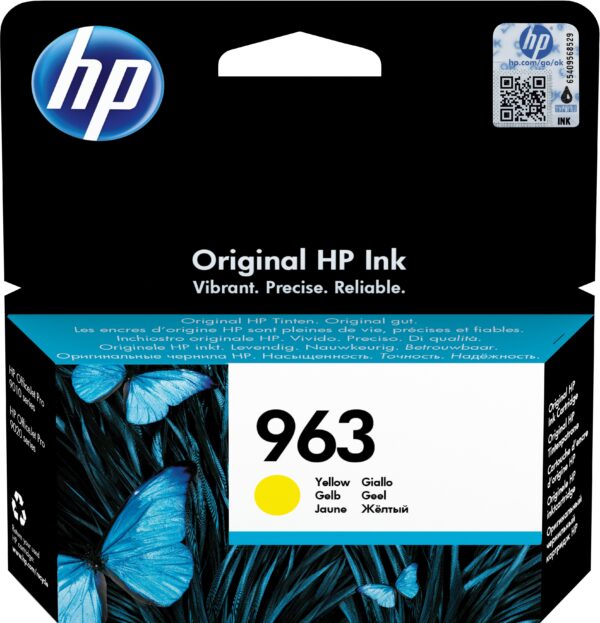 TINTA HP 963 9010/9012/9014/9015/9019/9020/9022 ORI AMARILLO 3JA25AE