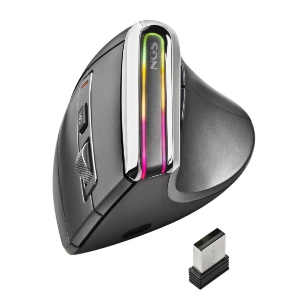 RATON NGS INALAMBRICO EVOKARMA VERTICAL RECARGABLE RGB BT