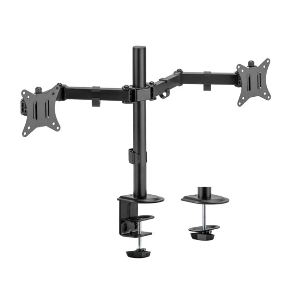 SOPORTE MESA GIRA INCL MONITOR TV 9KG 2 BRAZOS 17-32 NEGRO AISENS DT32TSR-149