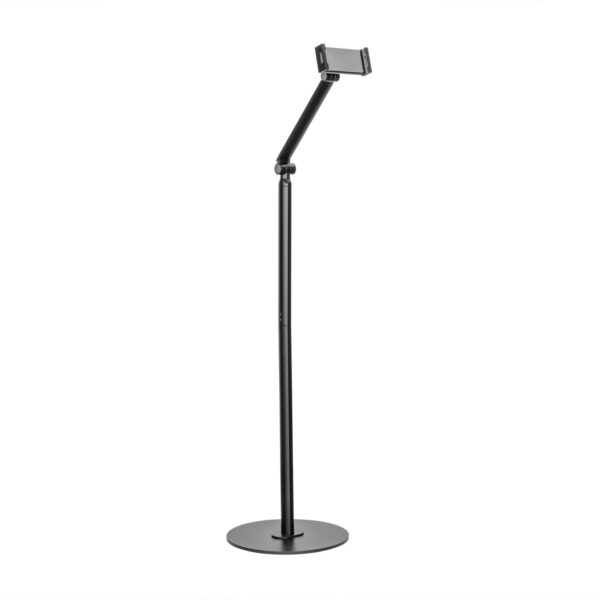 SOPORTE SUELO UNIVERSAL TABLET AJUSTABLE 2 PIVOTES NEGRO AISENS MSF2P-167