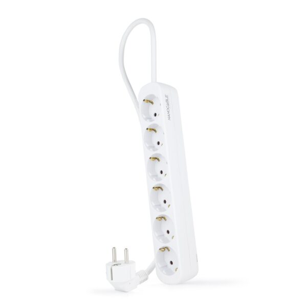 REGLETA 6 TOMAS 1.4 M BLANCA 10.37.0006-NS NANOCABLE