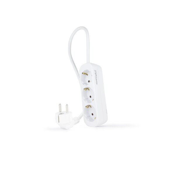 REGLETA 3 TOMAS 1.4 M BLANCA 10.38.0003-NS NANOCABLE