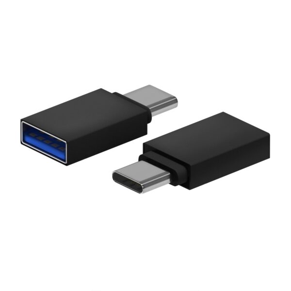 ADAPTADOR MINI USB 3.2 GEN1 3A TIPO USB-CM-AH ALUMINIO NEGRO AISENS A108-0717