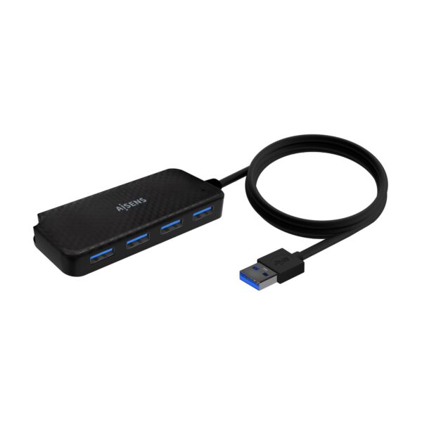 HUB USB 3.0 TIPO AM-4XTIPO AH NEGRO 60CM AISENS A106-0714