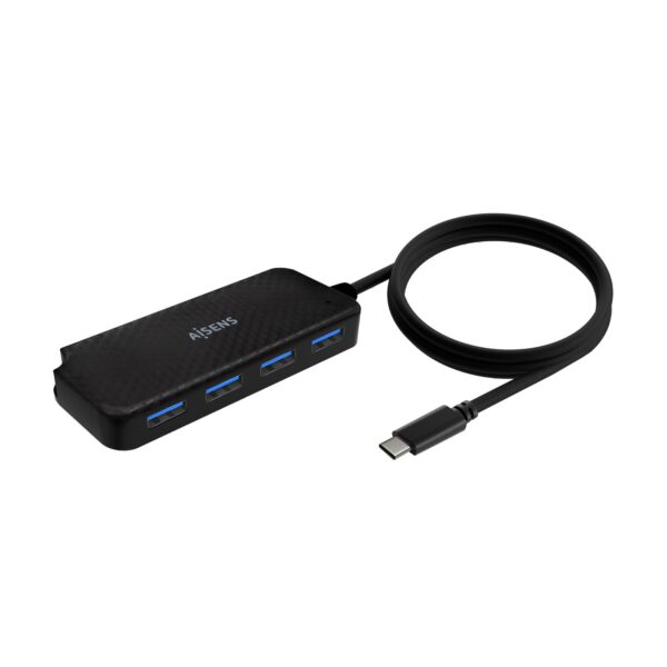 HUB USB 3.1 USB-C USB-CM-4xTIPO AH NEGRO 60CM AISENS A109-0716