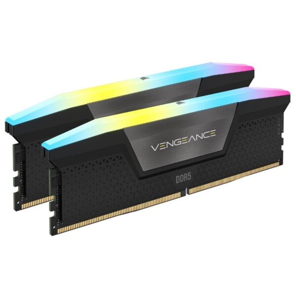 MEMORIA KIT DDR5  32GB(2x16GB) PC5-41600 5200MHZ CORSAIR VENGEANCE RGB GRIS