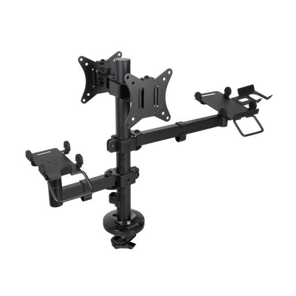 SOPORTE DE MESA TPV IMPRESORA PANTALLAS TERMINAL LECTOR NEGRO TOOQ TQPM0002