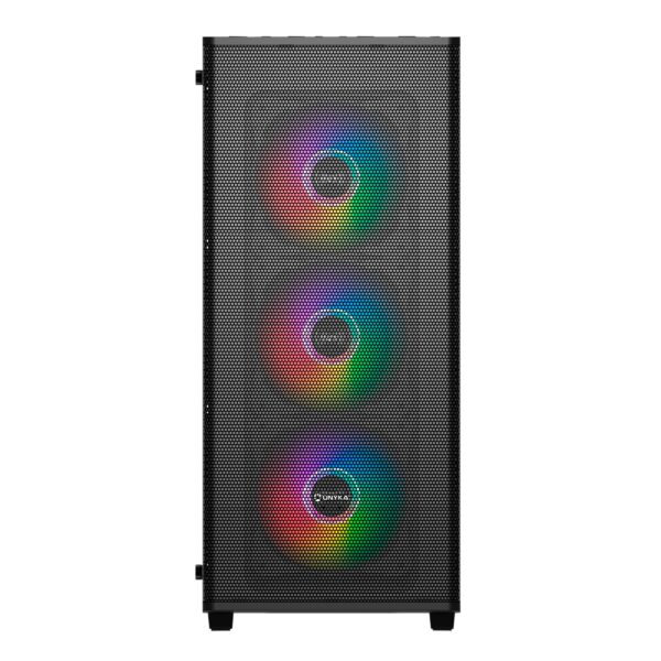 CAJA ATX UNYKA GAMING MIR 100 BLACK VENTANA ARGB(SIN FUENTE)511303