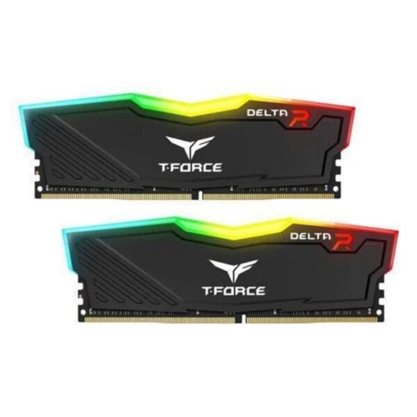 MEMORIA KIT DDR4 16GB (2X8GB) PC4-28800 3600MHZ TEAMGROUP DELTA RGB NEGRO