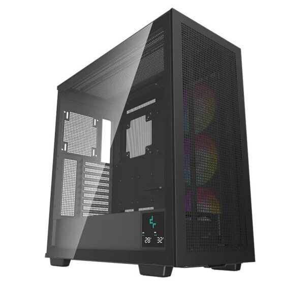 CAJA ATX SEMITORRE DEEPCOOL MORPHEUS CRISTAL TEMP NEGRA R-MORPHEUS-BKAPA1-G-1