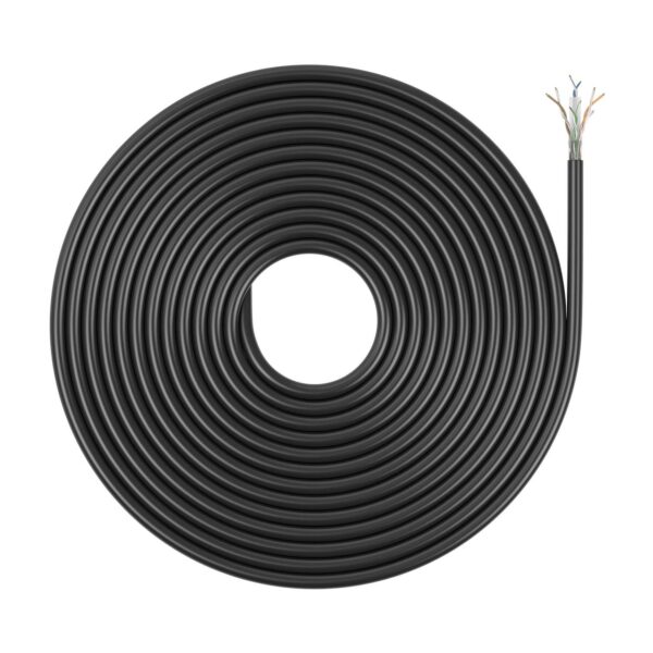 CABLE RED RJ45 EXTERIOR CAT.6 UTP RIGIDO CCA AWG23 NEGRO 305M AISENS A135-0751