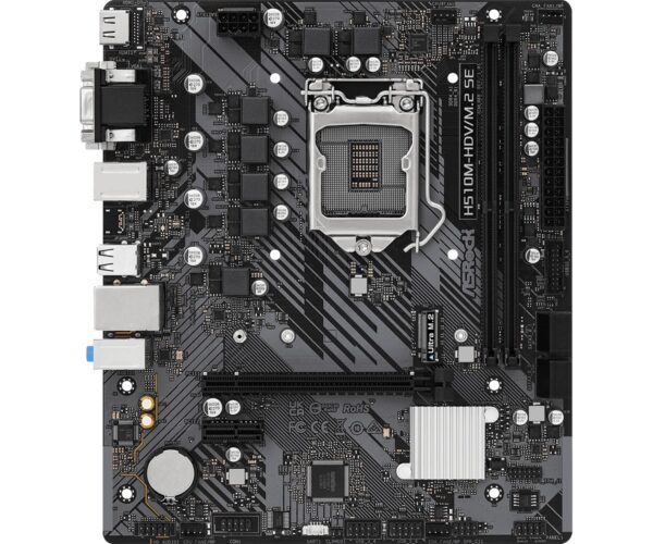 PB S1200 ASROCK H510M-HDV SE 2DDR4 4SATA3 M2 PCIE HDMI VGA USB3.2 MATX