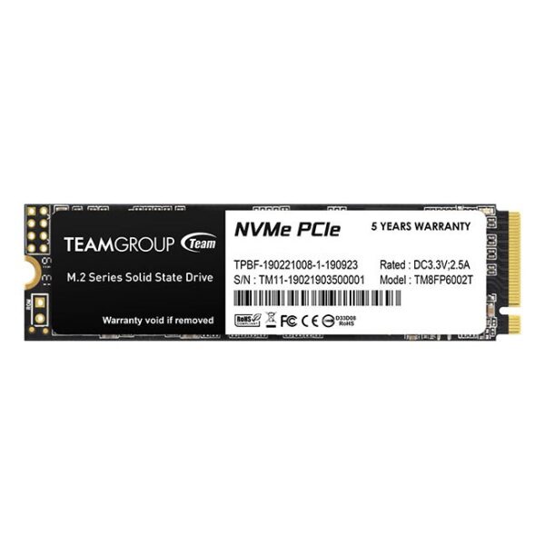 HD  SSD  256GB TEAMGROUP M.2 2280 NVME PCIEX 3.0 MP33 TM8FP6256G0C101