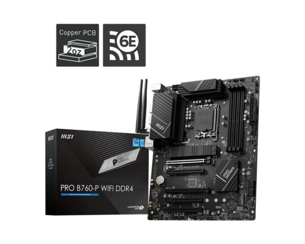 PB S1700 MSI PRO B760-P WIFI 4DDR4 5PCIE 4SATA3 2M.2 USB3.2 HDMI DP ATX