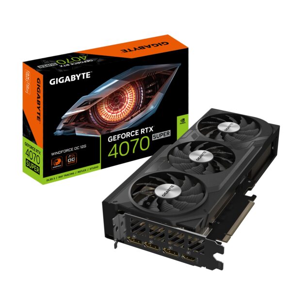 VGA PCI-EX NVIDIA GIGABYTE RTX4070 SUPER WINDFORCE OC 12G GDDR6X PCIE4 HDMI 3DP