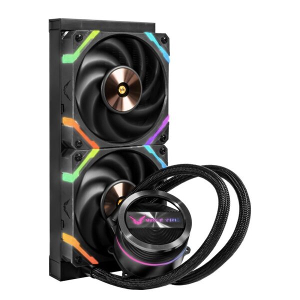 REFRIGERACION LIQUIDO CPU VALKYRIE DRAGONFANG 240 ARGB NEGRO