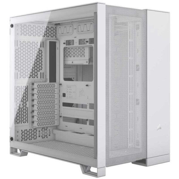 CAJA ATX SEMITORRE DUAL CORSAIR 6500D AIRFLOW CRISTAL TEMPLADO WHITE