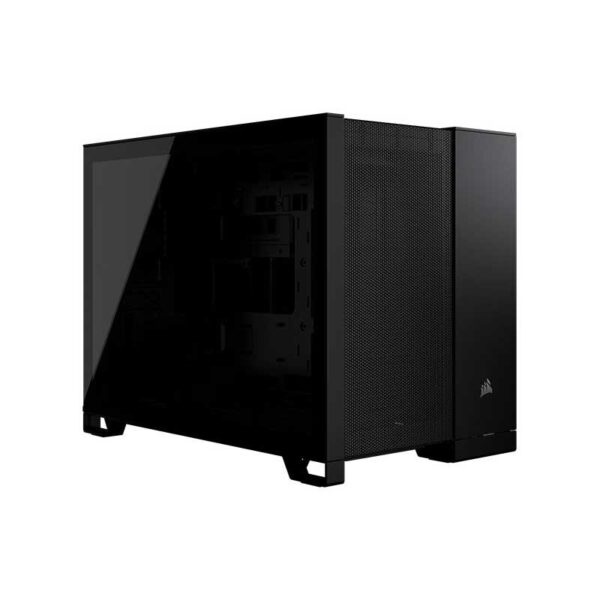 CAJA MICRO-ATX SEMITORRE DUAL CORSAIR 2500D AIRFLOW CRISTAL TEMPLADO BLACK