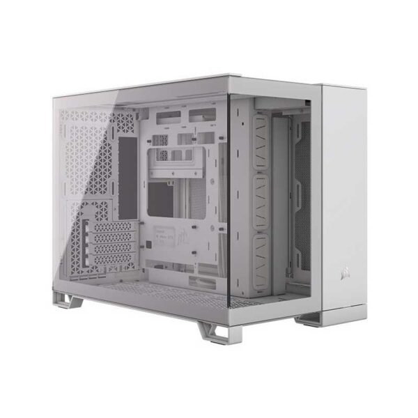 CAJA MICRO-ATX SEMITORRE DUAL CORSAIR 2500X CRISTAL TEMPLADO WHITE