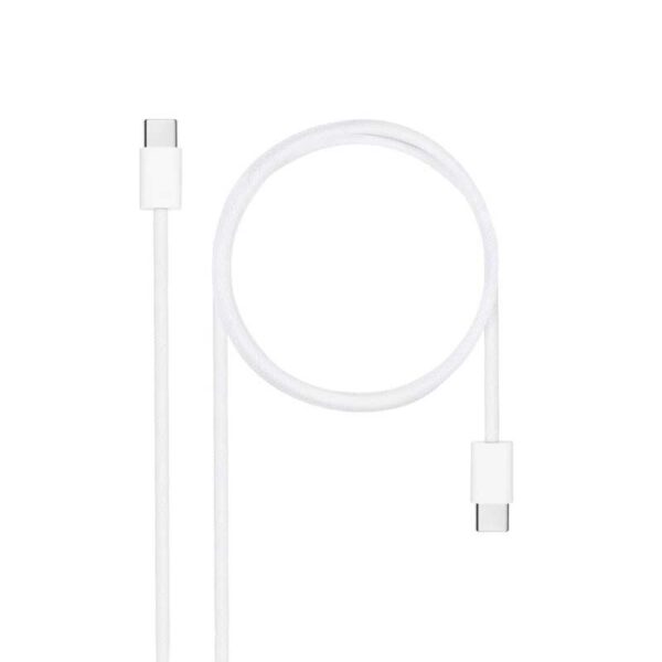 CABLE USB-C 2.0 60W 3A USB-C/M-USB-C/M  2 M  NANOCABLE 10.01.6002-CO