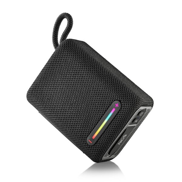ALTAVOZ NGS PORTATIL ROLLER FURIA1 BLACK BT 15W FM IPX6 RGB USB IN