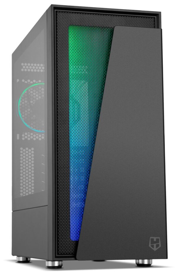 CAJA ATX SEMITORRE NOX HUMMER BLASTER NEGRA ARGB USB3